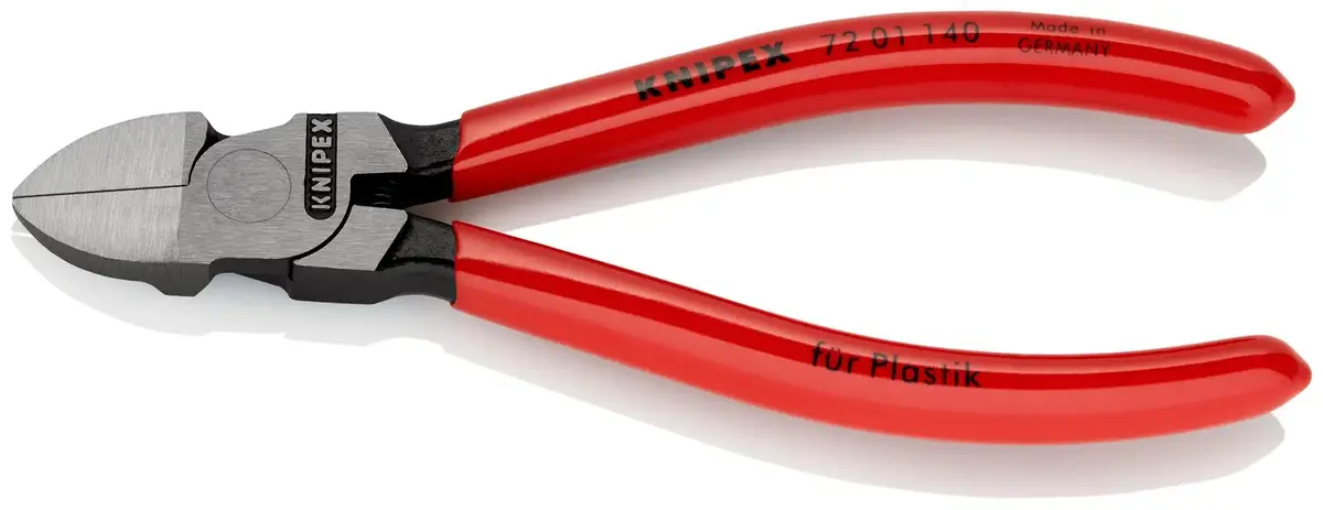 Knipex Cutting Pliers 140Mm Diagonal Cutters For Plastics 72 01 140 1
