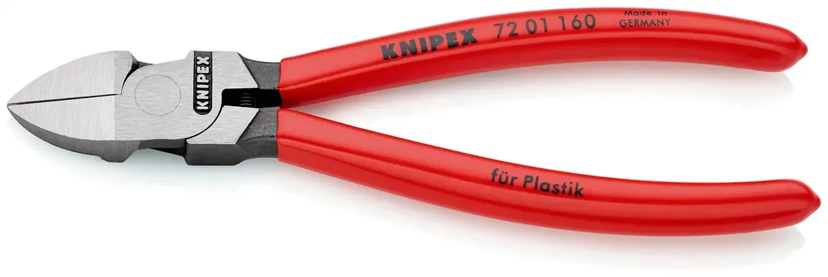 Knipex Cutting Pliers 160Mm Diagonal Cutters For Plastics 72 01 160 1