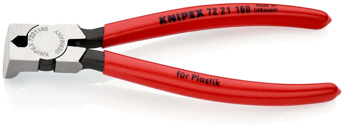 Knipex Diagonal Side Cutters For Plastics 160Mm 85° Cutting Pliers Grips 72 21 160 1
