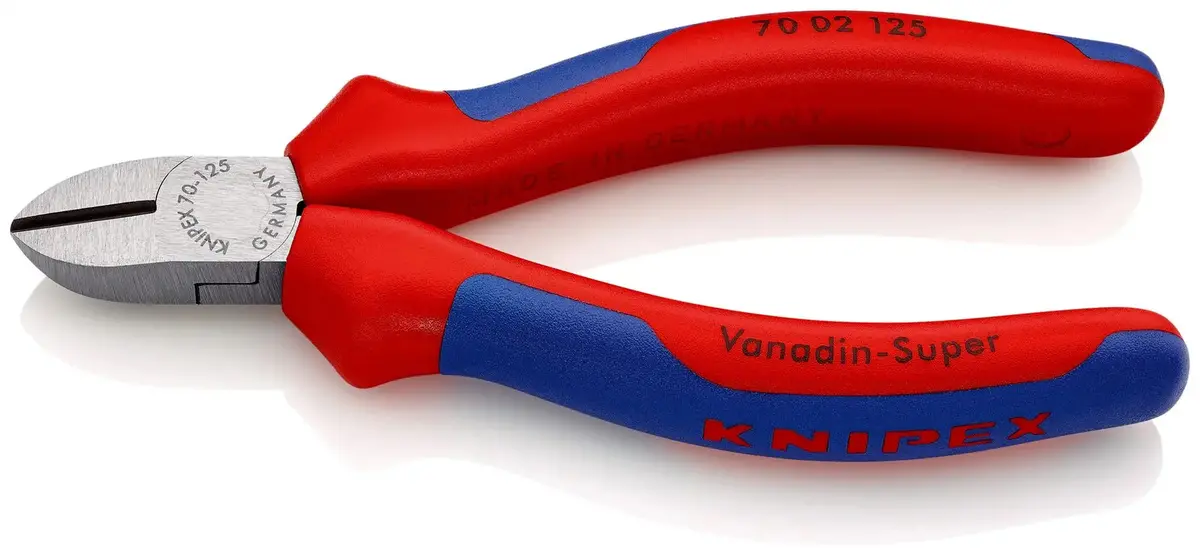 Knipex Diagonal Side Cutting Pliers 125Mm Multi Component Grips 70 02 125 1
