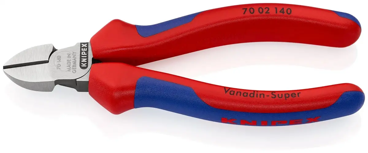 Knipex Diagonal Side Cutting Pliers 140Mm Multi Component Grips 70 02 140 1