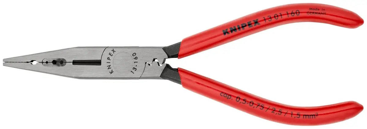 Knipex Electricians Pliers 160Mm For Cable Work Black Atramentized 13 01 160 1