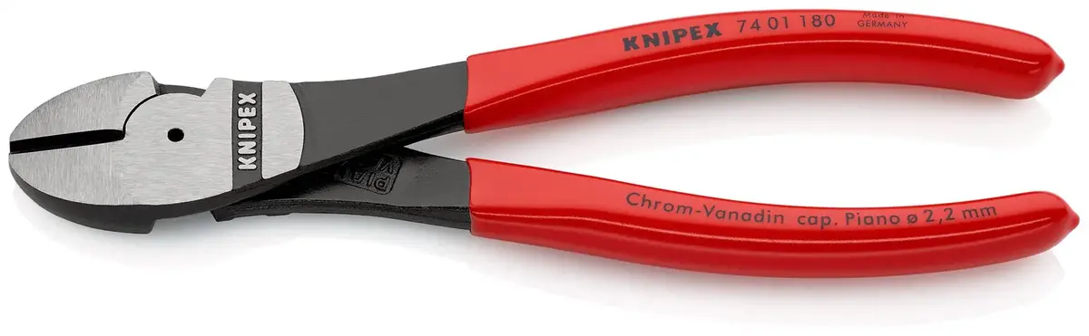 Knipex High Leverage Diagonal Side Cutting Pliers 180Mm 74 01 180 1