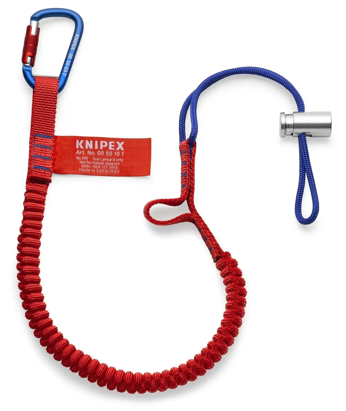 Knipex Lanyard With Fixated Carabiner For Tethered Tool Range 00 50 12 T Bk 1