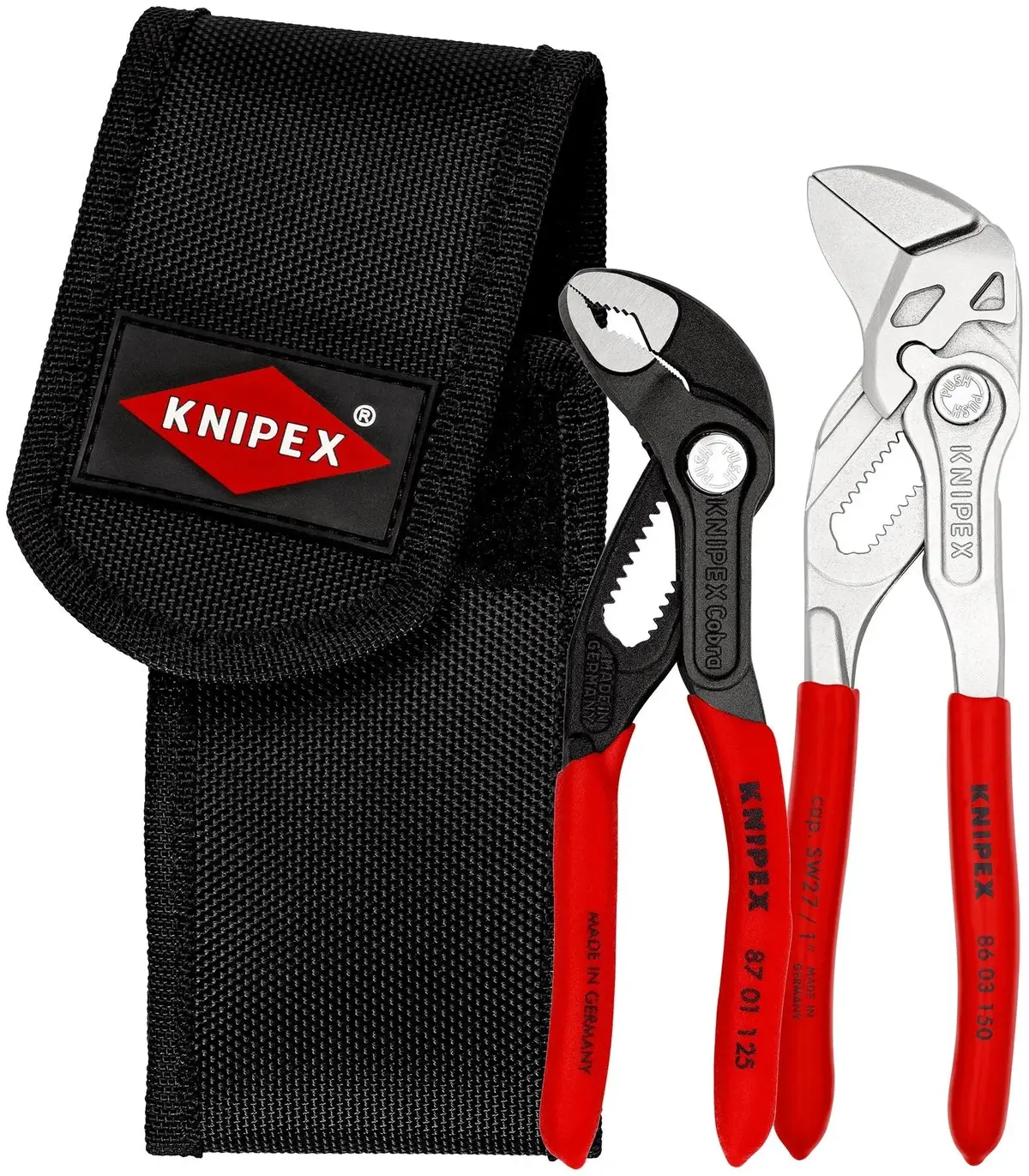 Knipex Mini Pliers Set In Belt Tool Pouch 2 Piece Set 00 20 72 V01 1