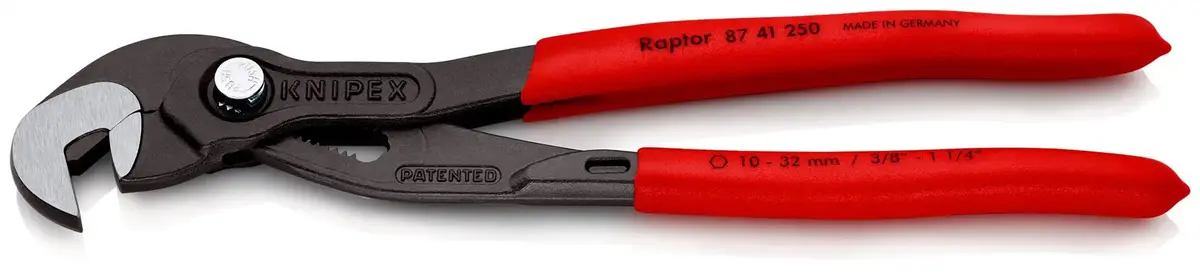 Knipex Multiple Slip Joint Spanner Raptor 10-32Mm 250Mm 87 41 250 1