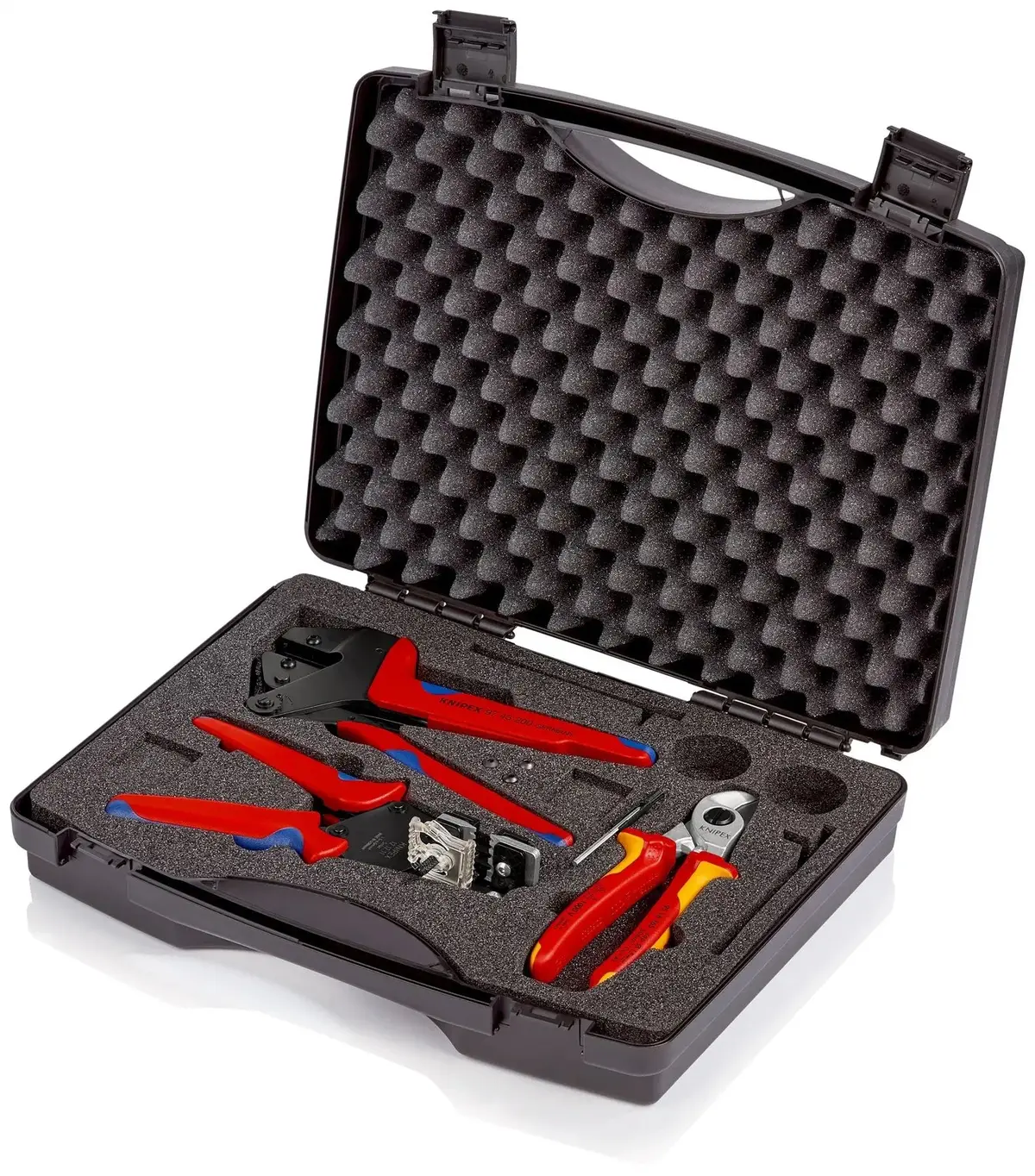 Knipex Photovoltaics Tool Case Set Insulation Stripper Cable Shears Crimp System Pliers 97 91 01 1