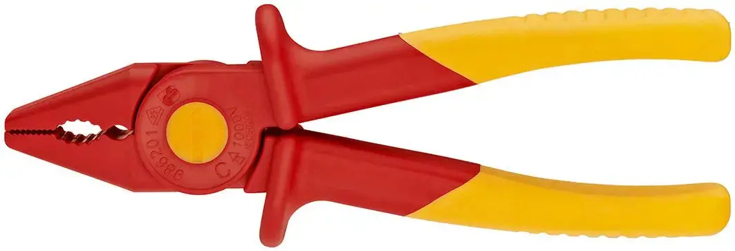 Knipex Plastic Flat Nose Pliers 180Mm Fully Insulating Vde 98 62 01 1