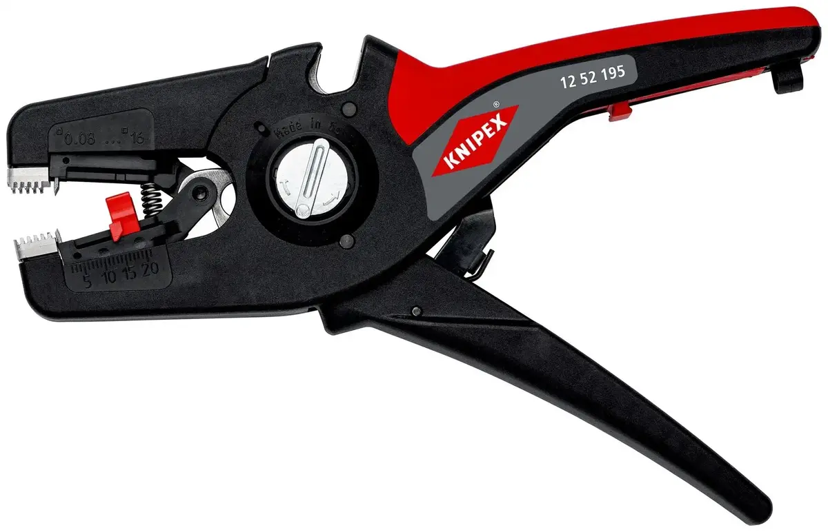 Knipex Precistrip 16 Automatic Insulation Stripper 195Mm Wire Stripping Pliers 12 52 195 Sb 1