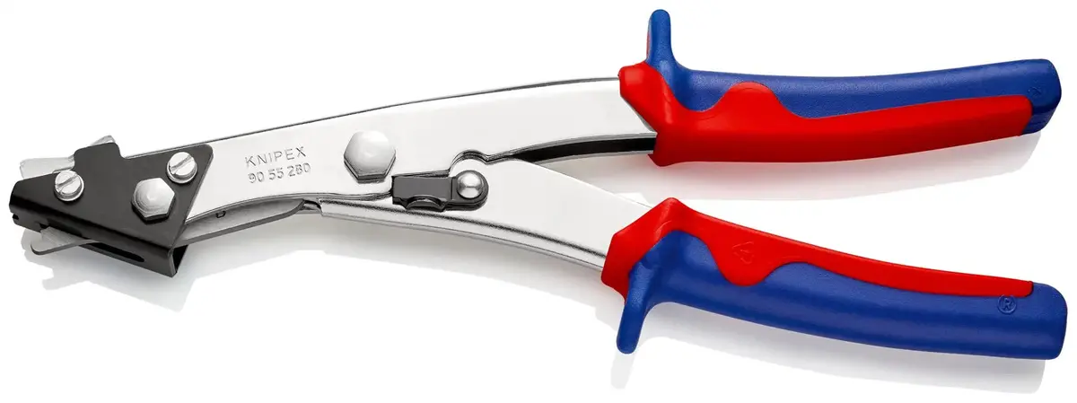 Knipex Sheet Metal Nibbler 280Mm Metal 1.2Mm Plastic 2Mm Multi Component Grips 90 55 280 1
