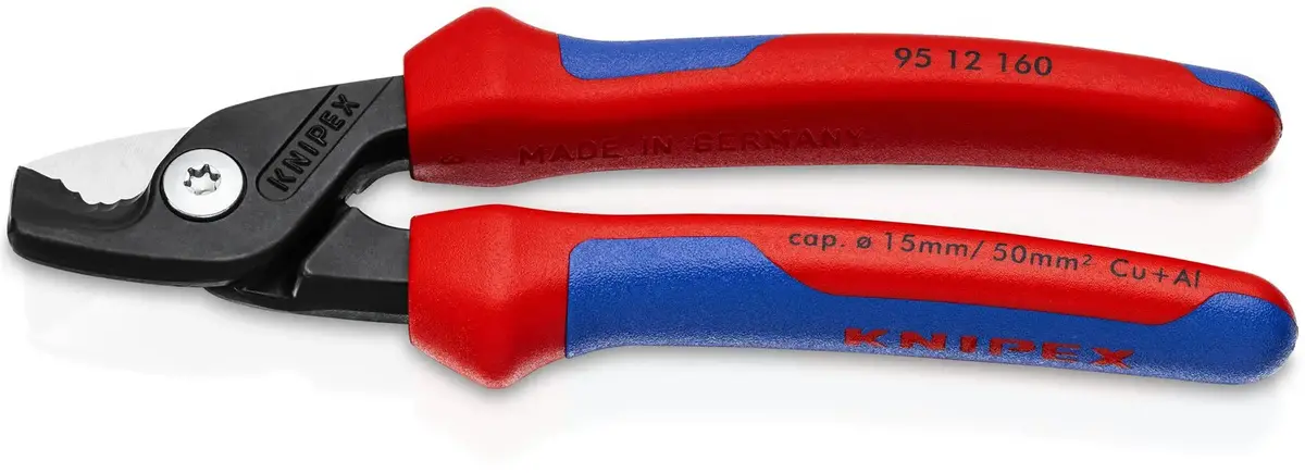 Knipex Stepcut Cable Shears 160Mm Multi Component Grips 95 12 160 1