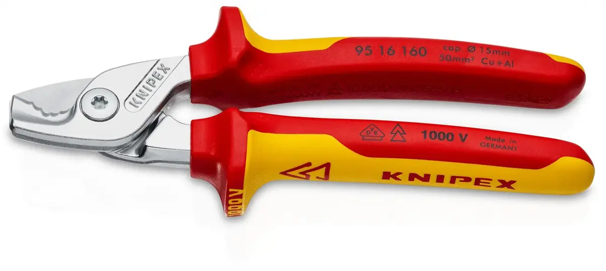 Knipex Stepcut Cable Shears 165Mm Vde Insulated 95 16 160 1
