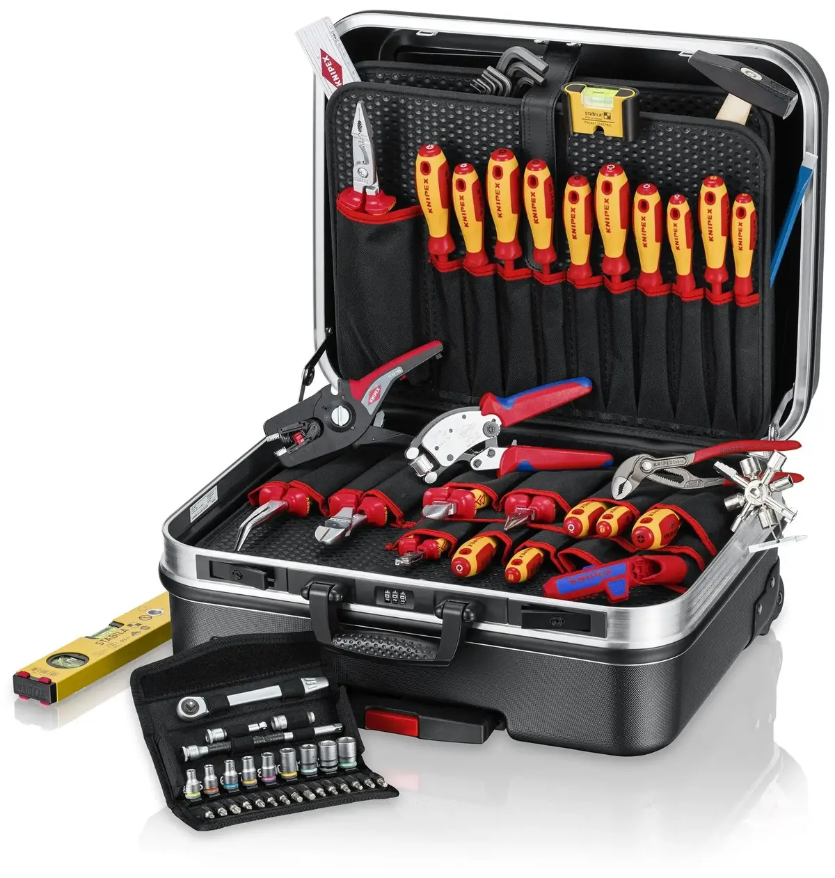 Knipex Tool Case Big Basic Move Electricplus 68 Pieces With Wera Zyklop Set 00 21 06 1