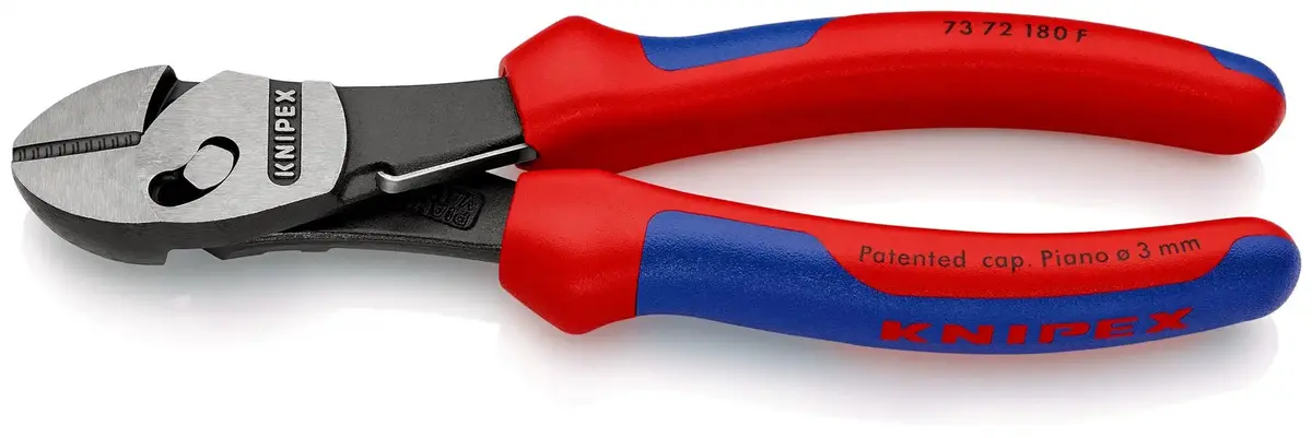 Knipex Twinforce High Performance Diagonal Cutters Cutting Pliers 180Mm Opening Spring 73 72 180 F 1