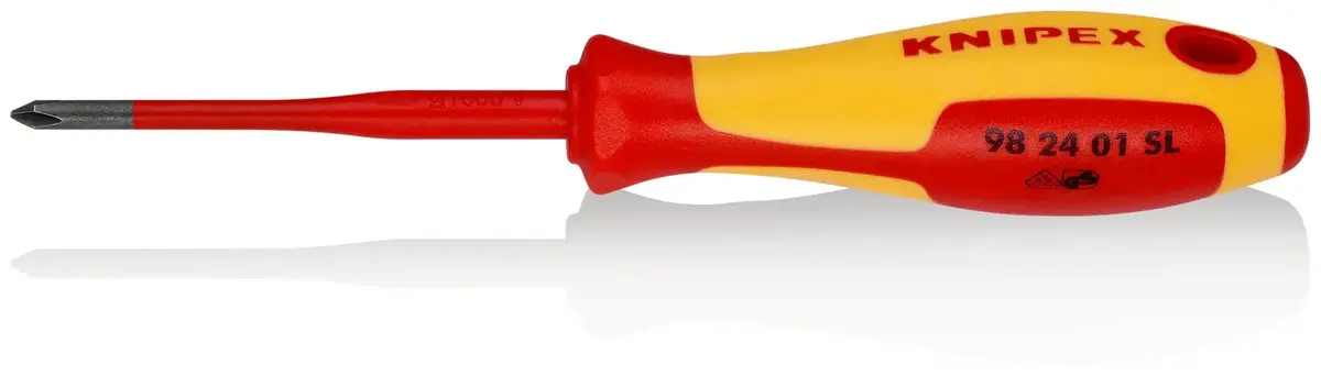 Knipex Vde Screwdriver (Slim) For Phillips Screws 1000V Ph1 X 80Mm 98 24 01 Sl 1