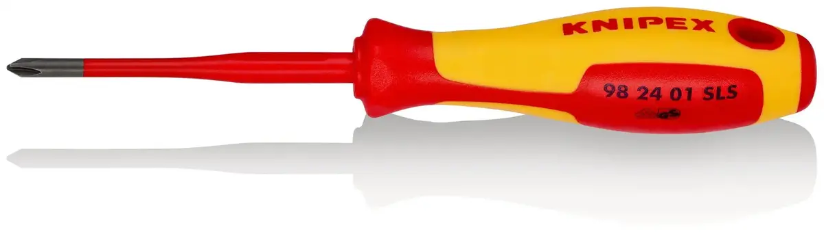 Knipex Vde Screwdriver (Slim) For Plusminus Phillips Screws 1000V Ph/S1 X 80Mm 98 24 01 Sls 1