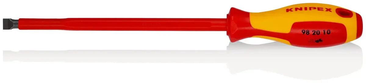 Knipex Vde Screwdriver For Slotted Screws 1000V 10.0 X 1.6 X 200Mm 98 20 10 1