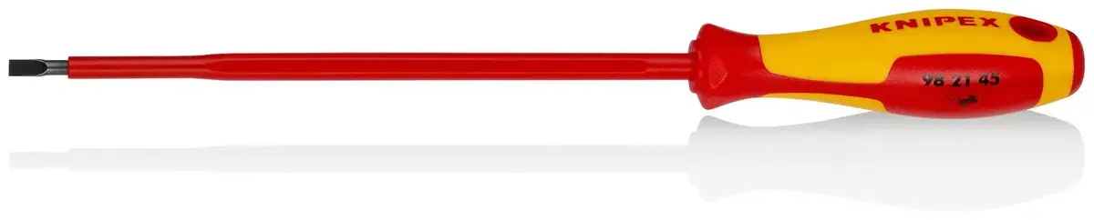 Knipex Vde Screwdriver For Slotted Screws 1000V 4.5 X 0.8 X 180Mm 98 21 45 1