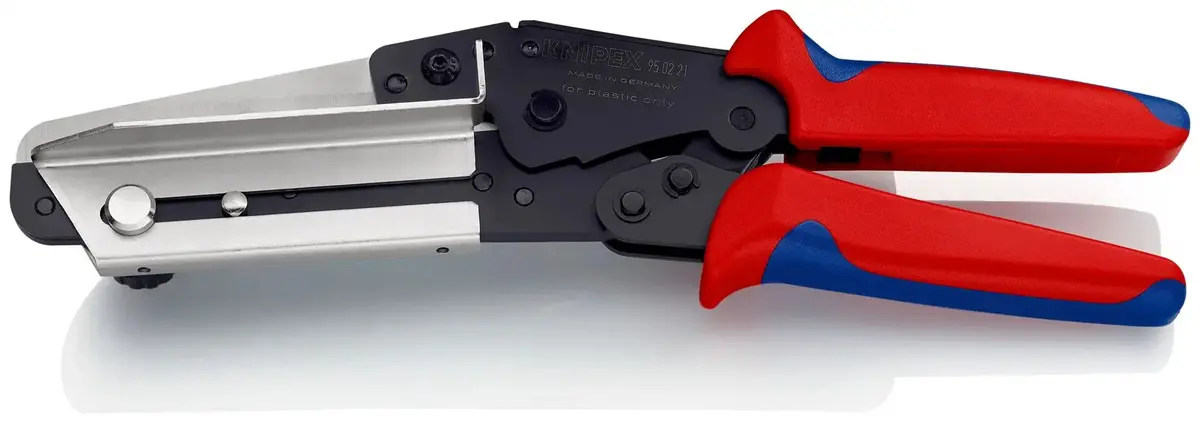 Knipex Vinyl Cutting Shears For Cable Duct Multi Component Grips 110Mm Blade Length 95 02 21 1