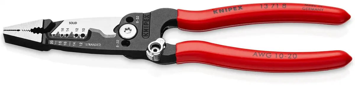 Knipex Wire Stripper Multifunction Electrician Pliers American Style 13 71 8 1