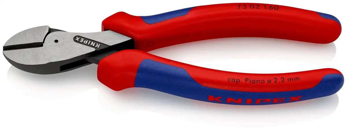 Knipex X-Cut Diagonal Side Cutting Pliers 160Mm Multi Component Grips Black Atramentized 73 02 160 1