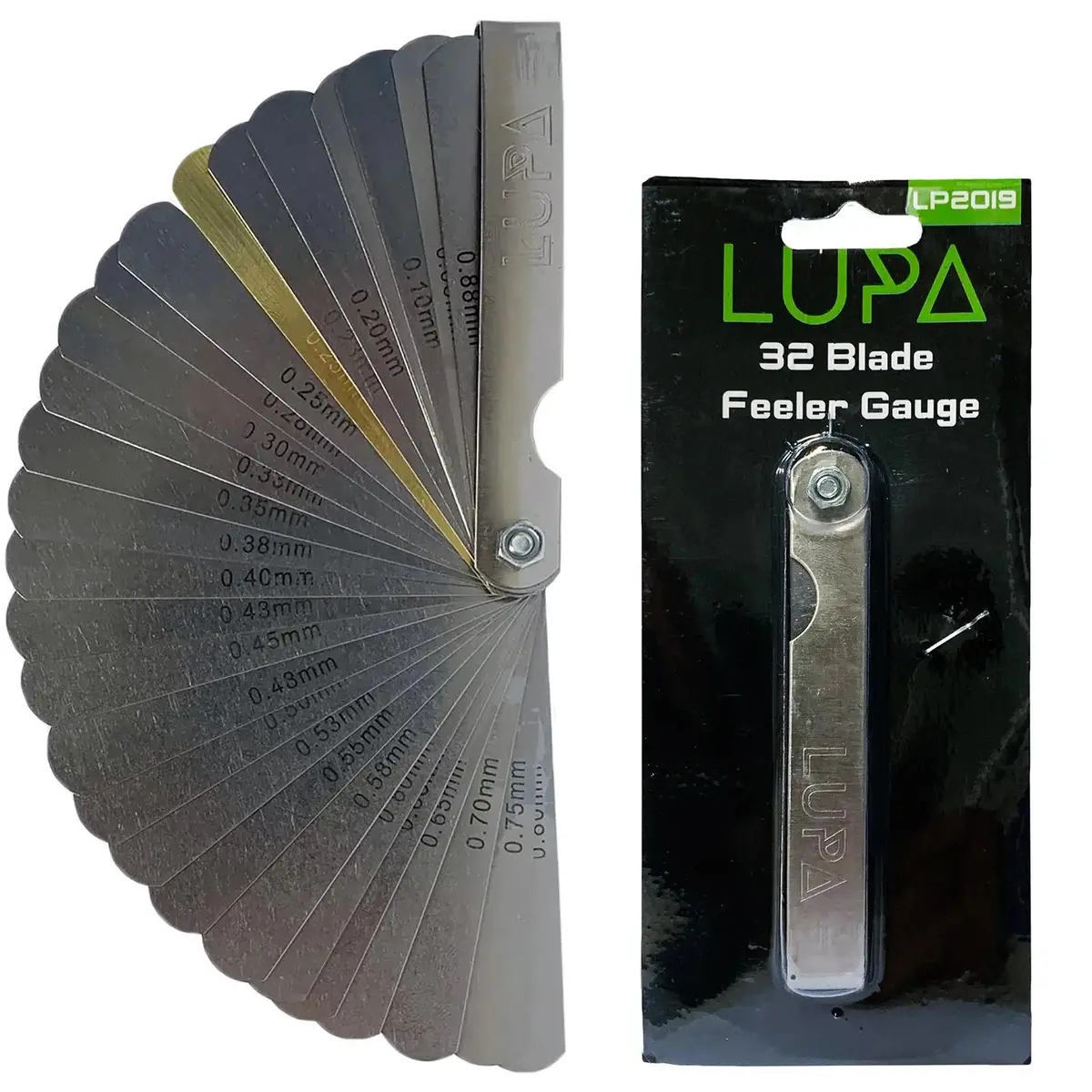 Lupa Feeler Gauge Dual Marked Metric And Imperial 32 Blade 1