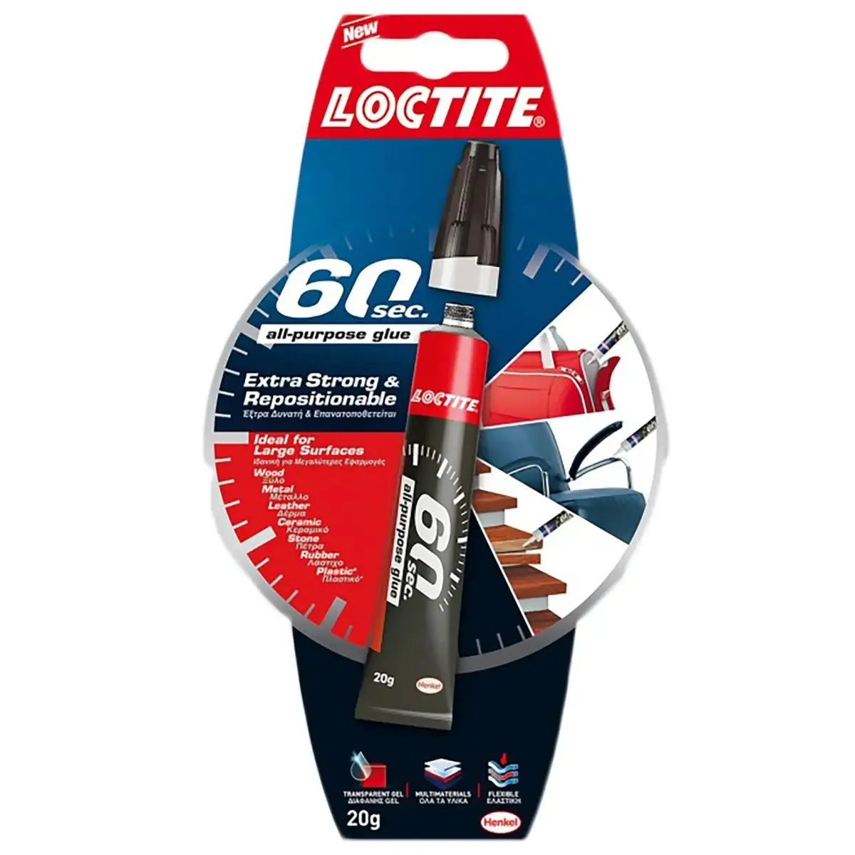 Loctite All Purpose Super Glue 60 Second 20G Colourless Ultra Thick Gel Formula 1