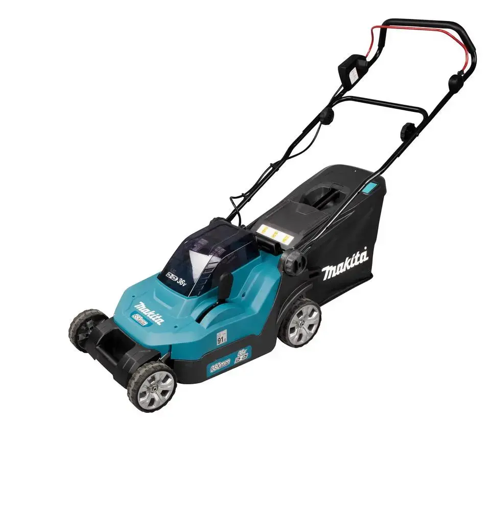 Makita 38Cm Lawn Mower Twin 18V Lxt Li-Ion Cordless Garden Grass Outdoor Bare Unit Body Only Dlm382z 1