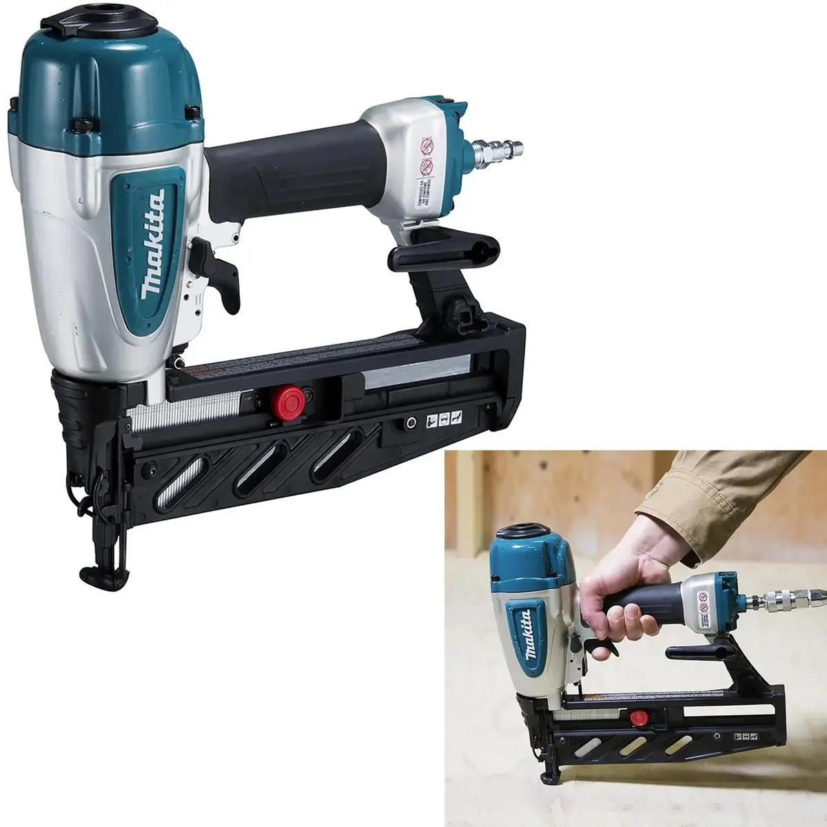 Makita Air Brad Nailer 25-64Mm 16 Gauge Nails Af601 1