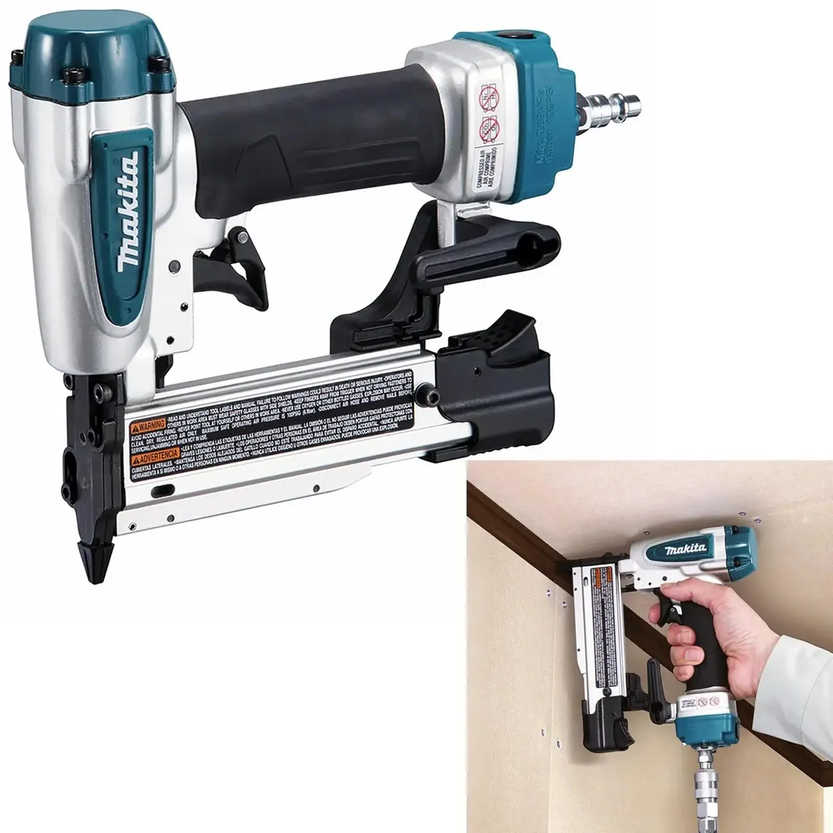 Makita Air Pin Brad Nailer 15-35Mm 23 Gauge Nails Af353 1