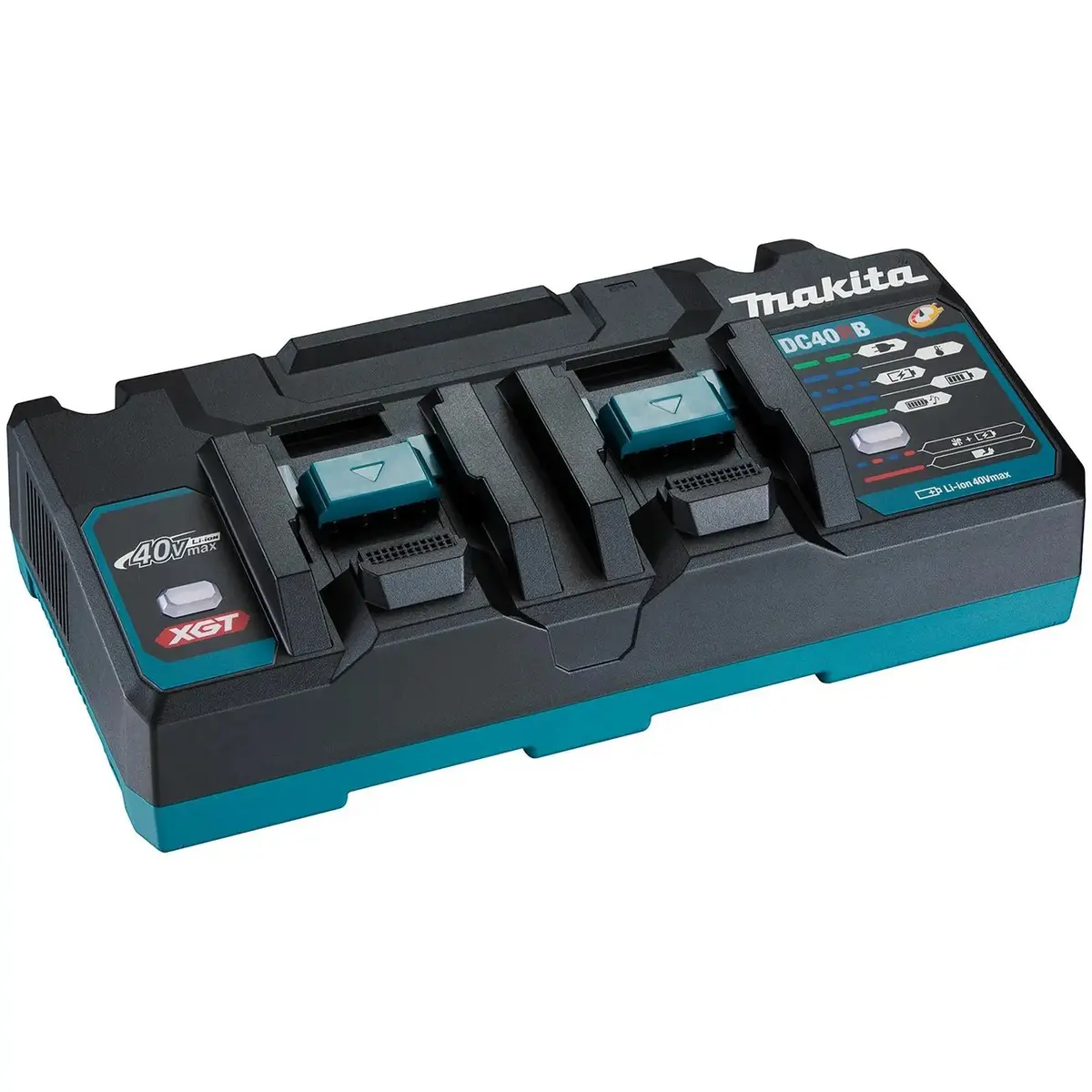 Makita Battery Charger Dual Port For 40V Xgt Li-Ion Batteries Dc40rb 1
