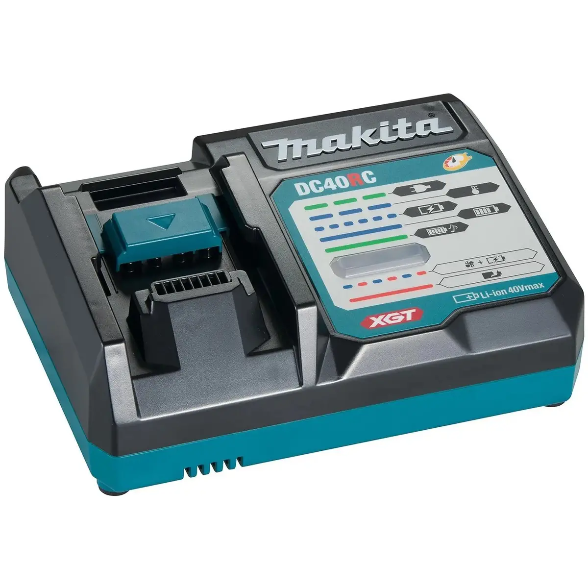 Makita Battery Charger For 40V Xgt Li-Ion Batteries 240V Dc40rc 1