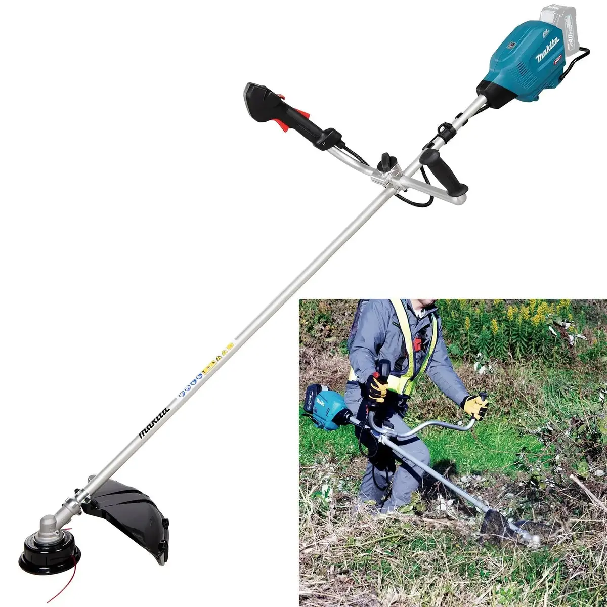 Makita Brush Cutter 40V Xgt Li-Ion Brushless Cordless Garden Lawn Strimmer Strimming Bare Unit Body Only Ur013gz03 1
