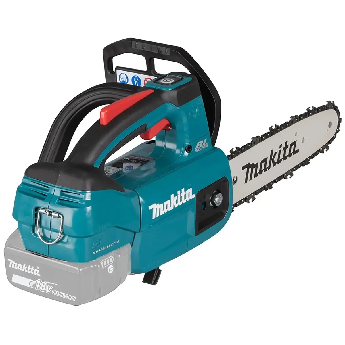 Makita Chainsaw 25Cm 10" 18V Lxt Brushless Cordless Top Handle Garden Tree Cutting Pruning Bare Unit Body Only Duc254z 1