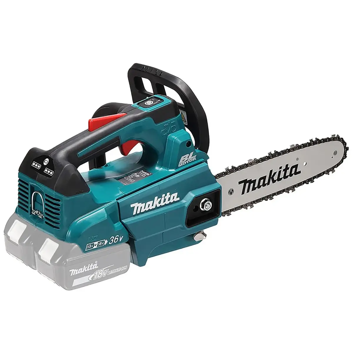 Makita Chainsaw 25Cm 10" 18V X 2 Lxt Brushless Cordless Top Handle Garden Tree Cutting Pruning Bare Unit Body Only Duc256cz 1