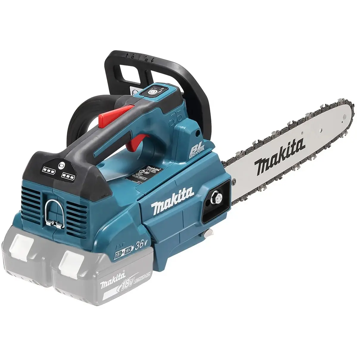 Makita Chainsaw 30Cm 12" 18V X 2 Lxt Brushless Cordless Top Handle Garden Tree Cutting Pruning Bare Unit Body Only Duc306pt2 1
