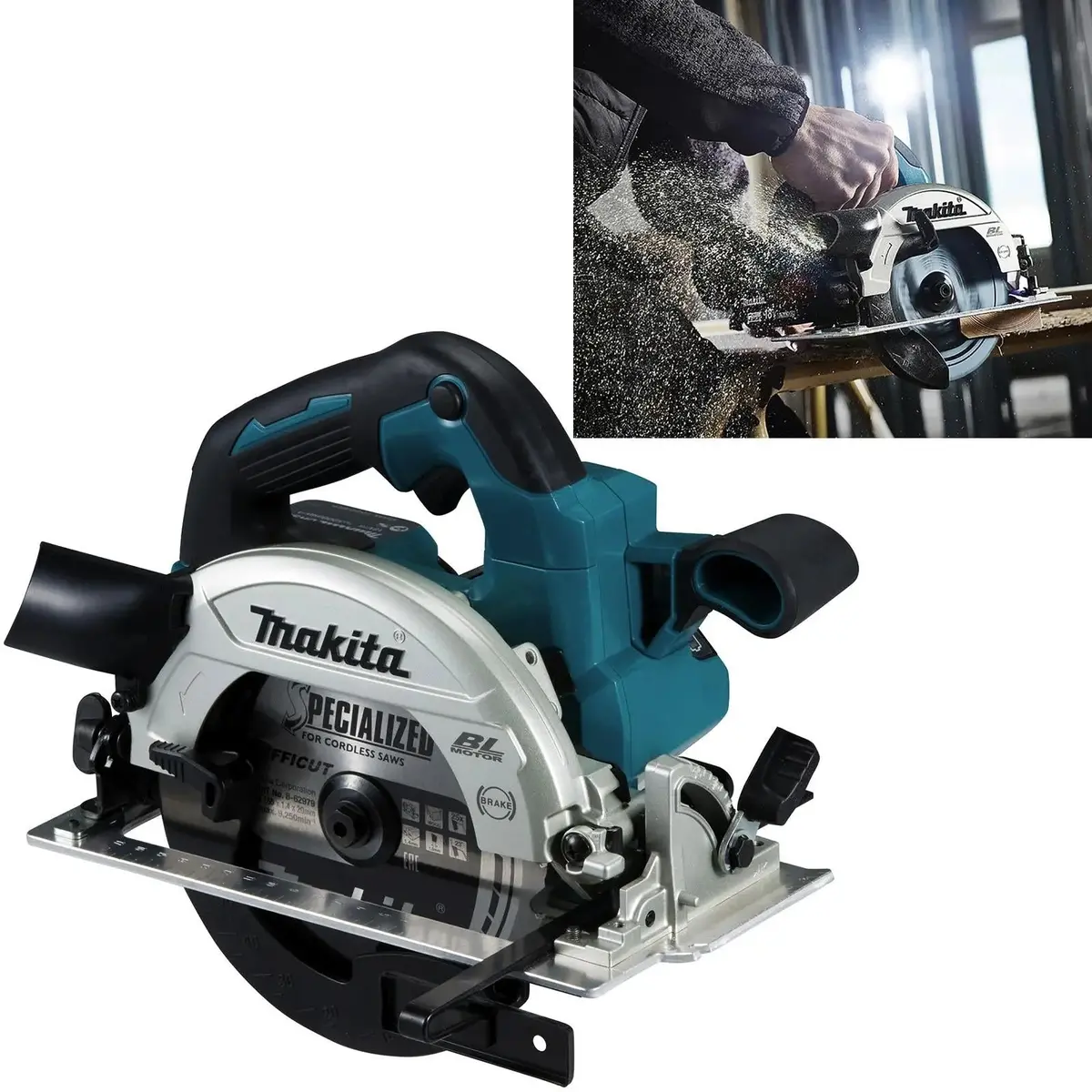 Makita Circular Saw 165Mm 18V Lxt Brushless Cordless Body Only Dhs660z 1