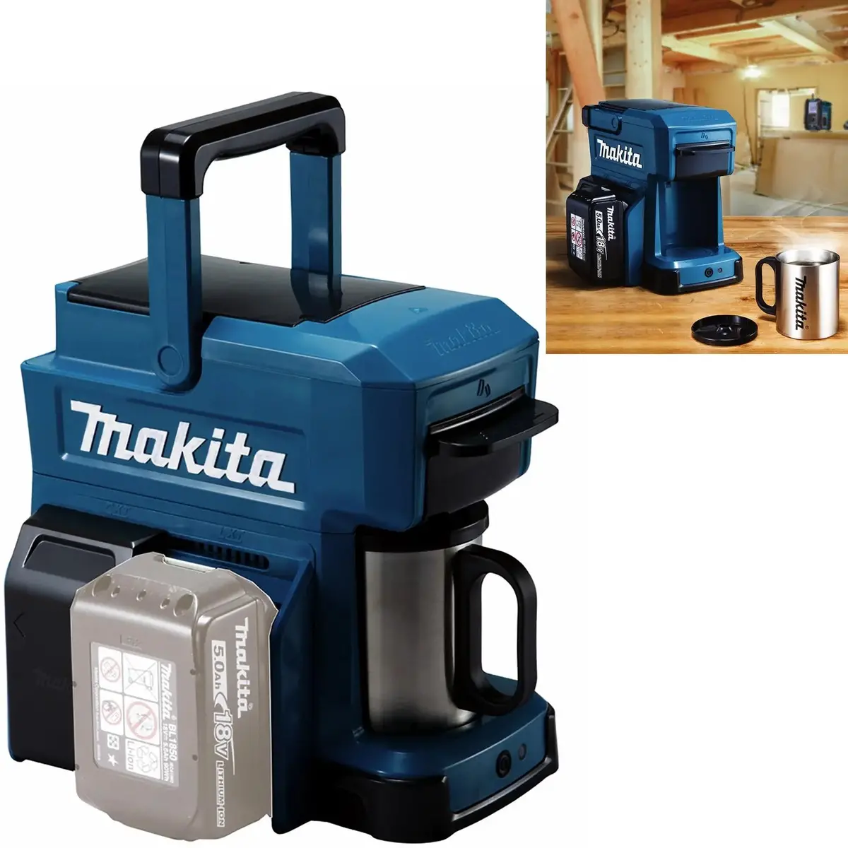 Makita Coffee Maker Machine Job Site Work Cordless 12V Cxt 18V Lxt Dcm501z Body Only 1