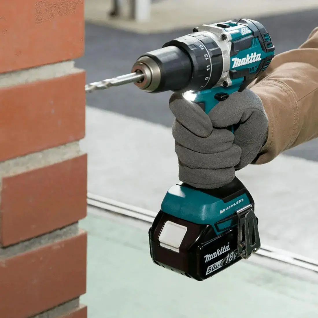 Makita Combi Drill Hammer Driver 18V Lxt Li-Ion Brushless Cordless Dhp484z Body Only 1