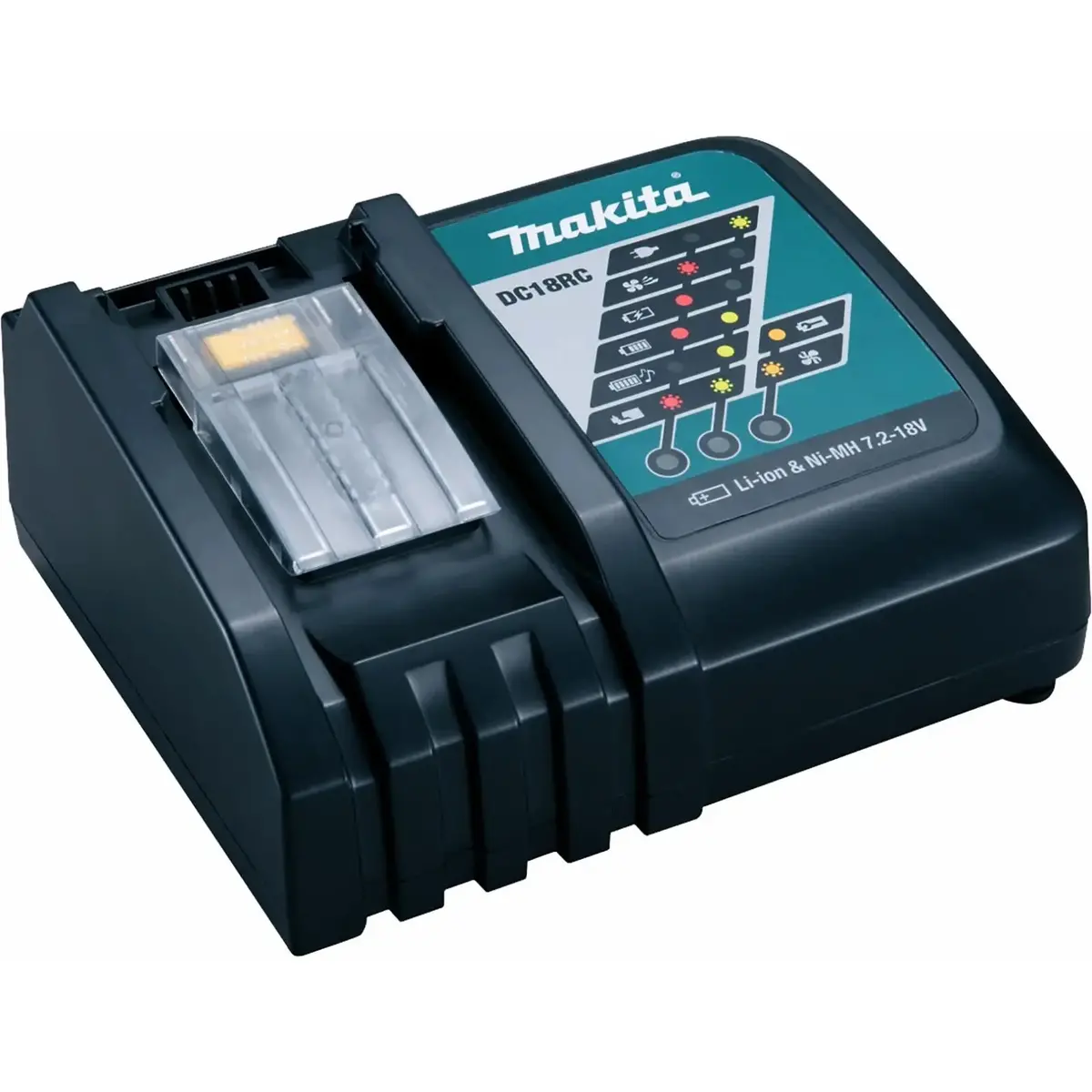 Makita Compact Charger For 18V Lxt Slide Batteries Dc18rc 1