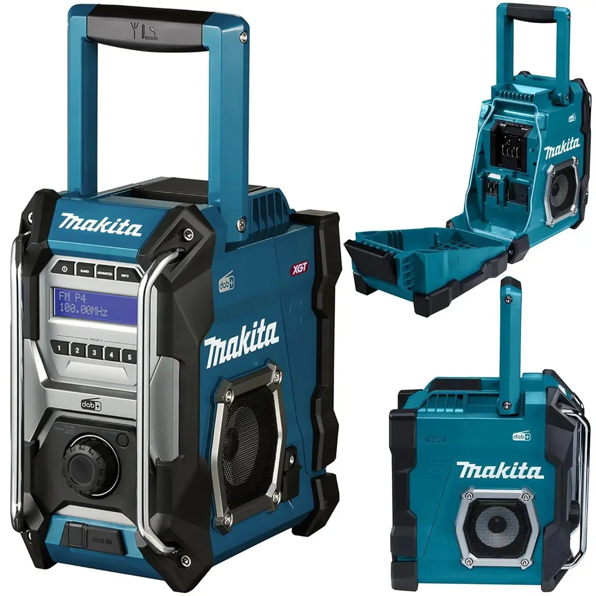 Makita Dab Radio Job Site Work Cordless Cxt Lxt Xgt Phone Charger Usb Aux Mr003gz Body Only 1