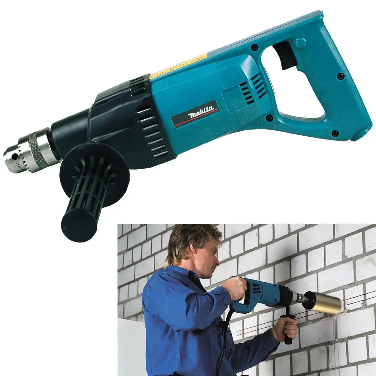 Makita Diamond Core And Hammer Drill 850W 240V 152Mm Diameter 13Mm Chuck 8406 1