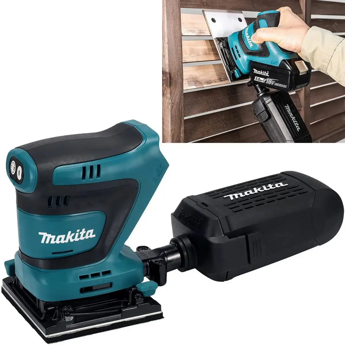 Makita Finishing Sander 18V Lxt Li-Ion Cordless Body Only Dbo480z 1