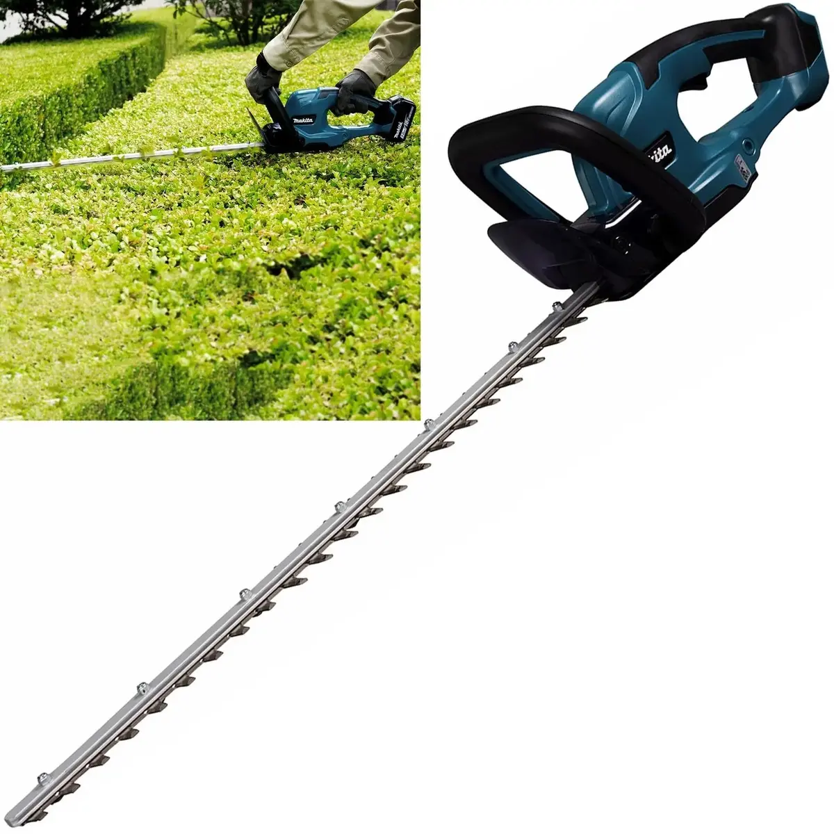Makita Hedge Trimmer 60Cm 18V Lxt Li-Ion Brushless Cordless Garden Bush Cutter Cutting Bare Unit Body Only Duh607z 1