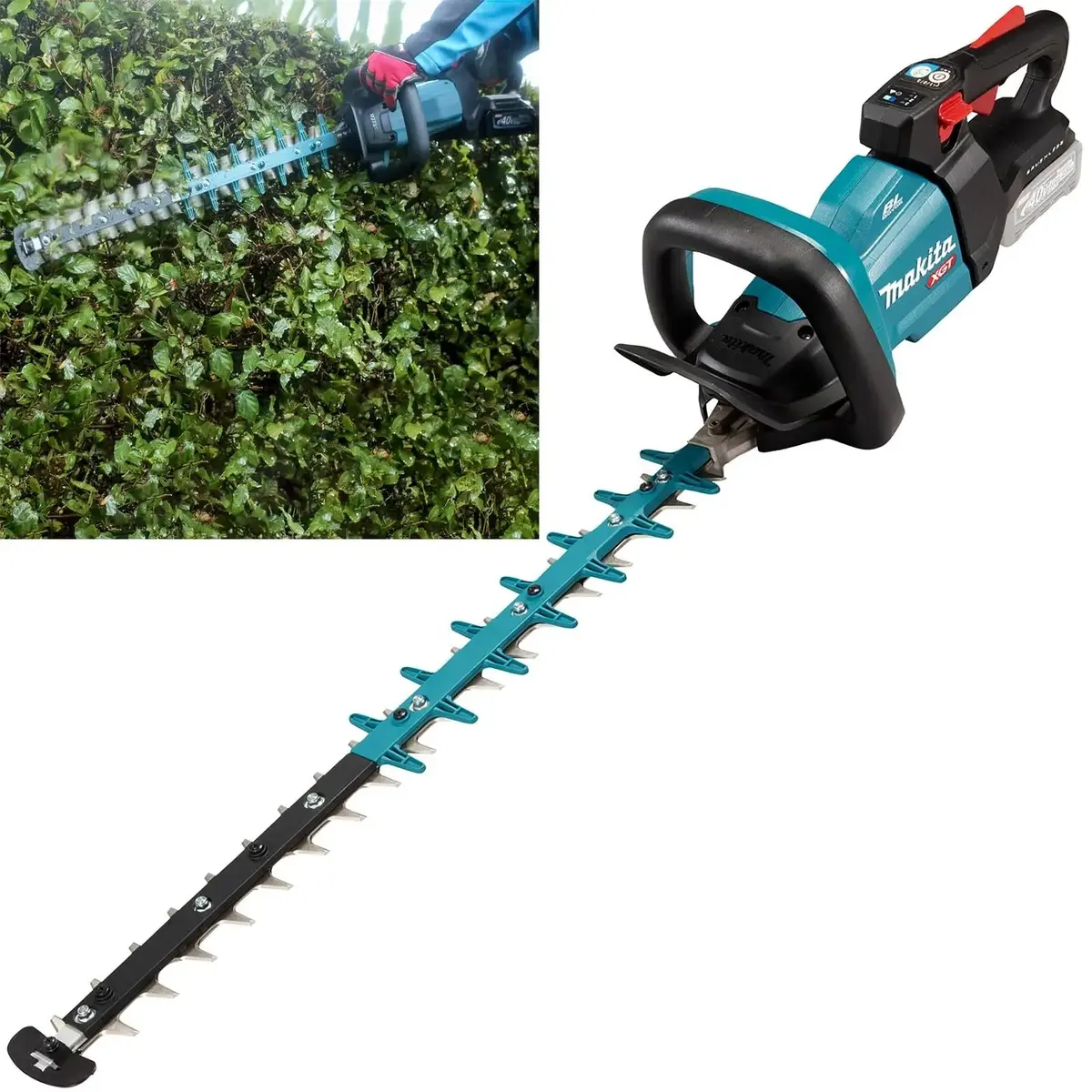 Makita Hedge Trimmer 60Cm 40V Xgt Li-Ion Brushless Cordless Garden Bush Cutter Cutting Bare Unit Body Only Uh004gz 1