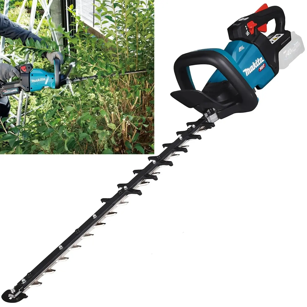 Makita Hedge Trimmer 60Cm 40V Xgt Li-Ion Brushless Cordless Garden Bush Cutter Cutting Bare Unit Body Only Uh006gz 1