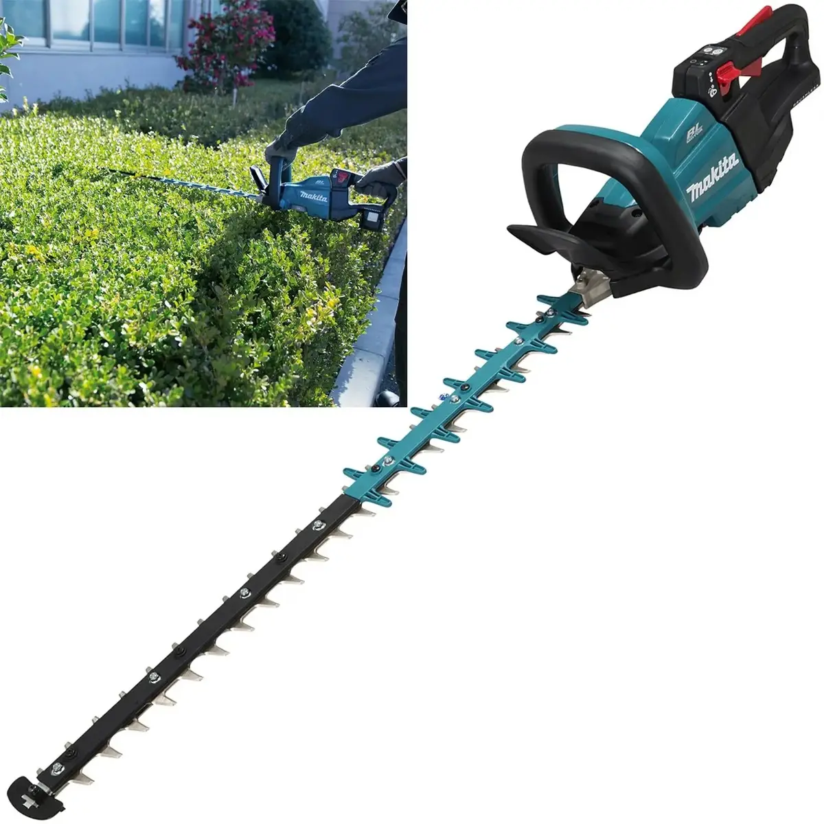 Makita Hedge Trimmer 75Cm 18V Lxt Li-Ion Brushless Cordless Garden Bush Cutter Cutting Bare Unit Body Only Duh751z 1