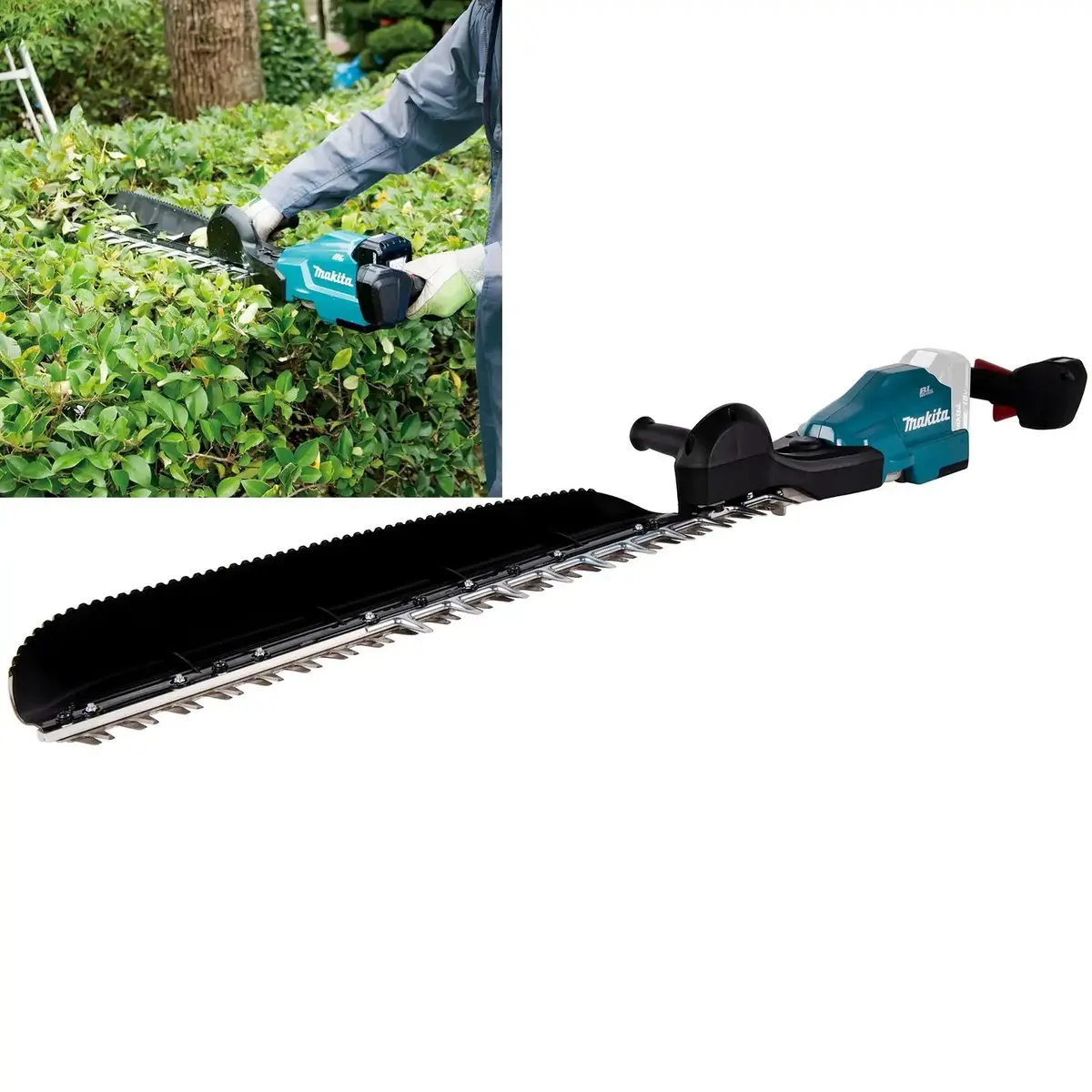 Makita Hedge Trimmer 75Cm 18V Lxt Li-Ion Brushless Cordless Garden Bush Cutter Cutting Bare Unit Body Only Duh754sz 1