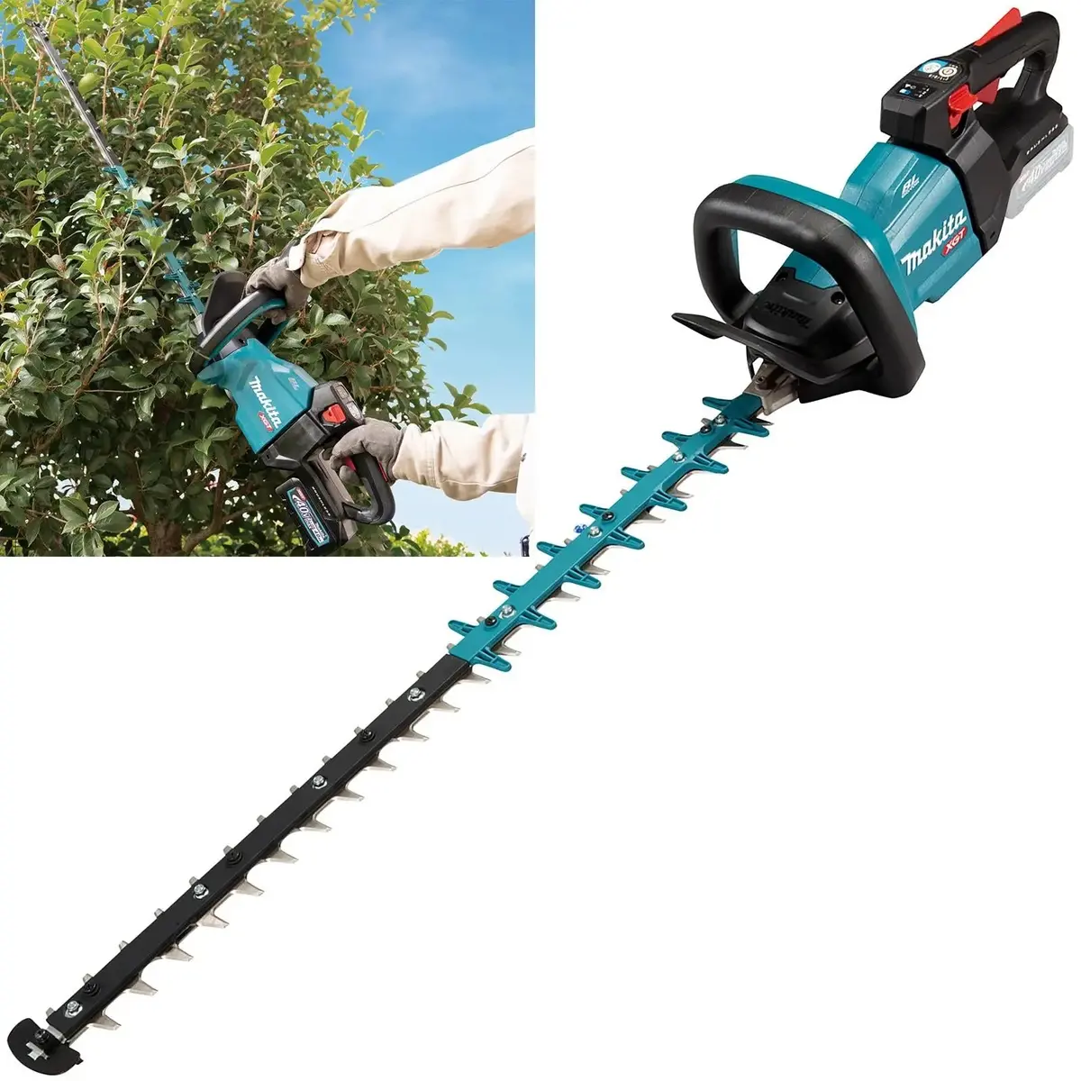 Makita Hedge Trimmer 75Cm 40V Xgt Li-Ion Brushless Cordless Garden Bush Cutter Cutting Bare Unit Body Only Uh005gz 1