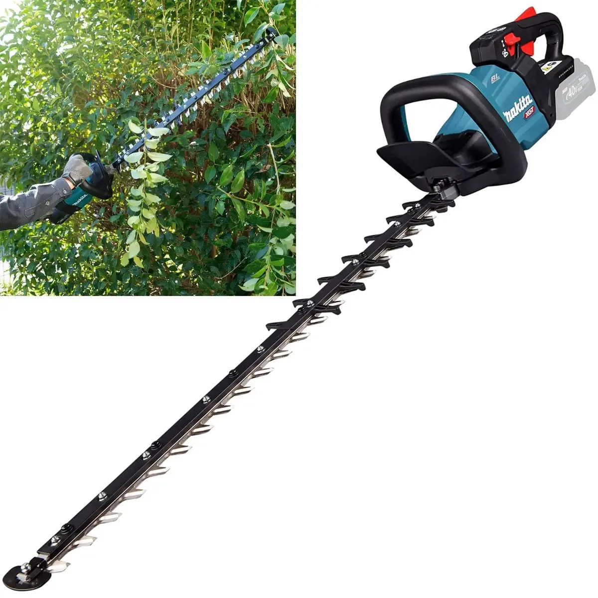 Makita Hedge Trimmer 75Cm 40V Xgt Li-Ion Brushless Cordless Garden Bush Cutter Cutting Bare Unit Body Only Uh007gz 1